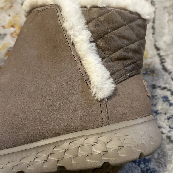 Sketchers Cozy Women's Ankle Boots with Faux Fur Lining NWOT - Picture 5 of 9